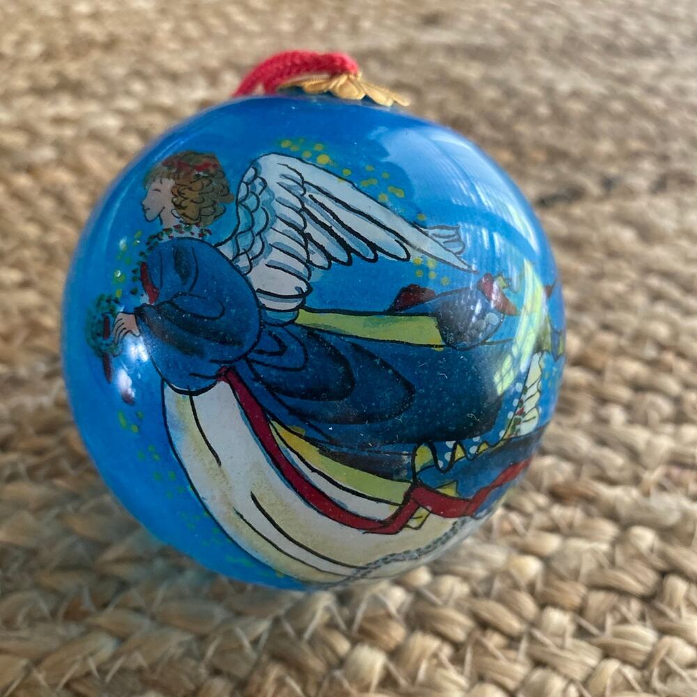 Pier 1 Li Bien hand painted glass Angel ornament